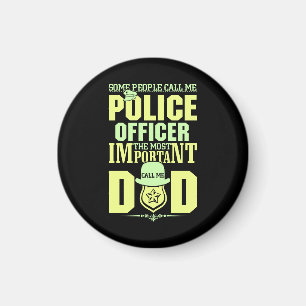Police Dad   Law Enforcement   Father's Day Magnet