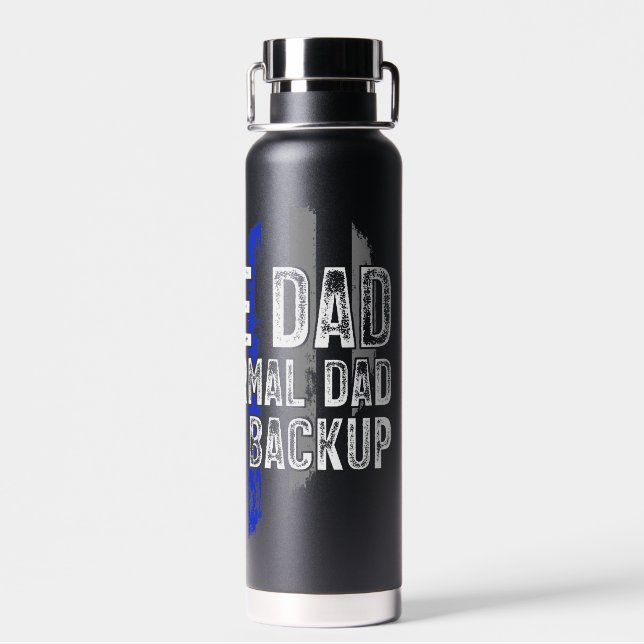 Police Dad Water Bottle (Back)