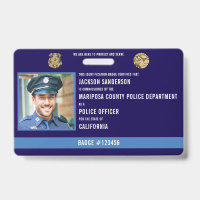 Police Deparment Law Enforcement Officer ID