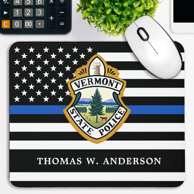 Police Department Custom Logo Law Enforcement  Mouse Mat (Creator Uploaded)