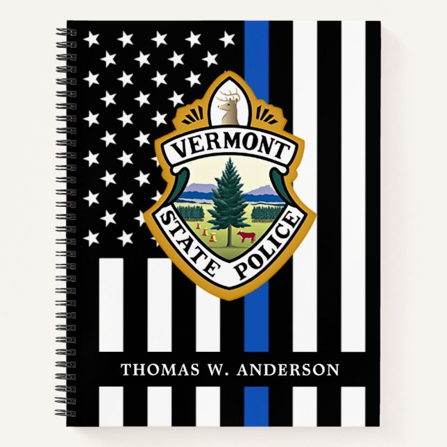 Police Department Custom Logo Law Enforcement  Notebook (Front)