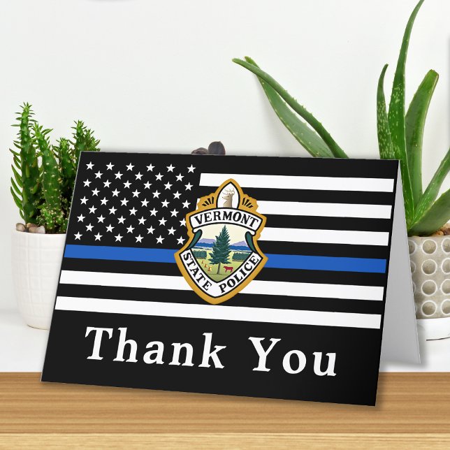 Police Department Custom Logo Law Enforcement Thank You Card (Creator Uploaded)