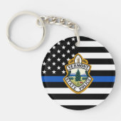 Police Department Custom Logo Name Law Enforcement Key Ring (Front)