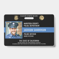 Police Department Law Enforcement Employee ID