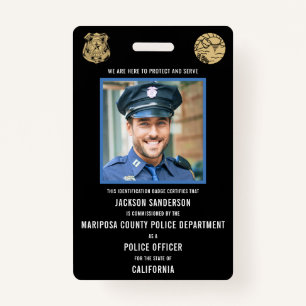 Police Department Law Enforcement Employee ID ID Badge