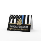 Police Department Officer Retirement Blue Line