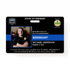 Police Department Personalised Photo Officer ID
