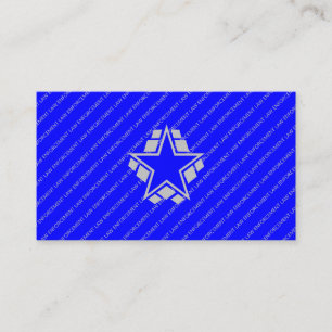 Police Department Sheriff Deputy Law Enforcement Business Card
