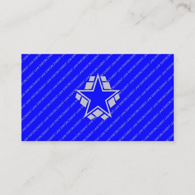 Police Department Sheriff Deputy Law Enforcement  Business Card (Front)