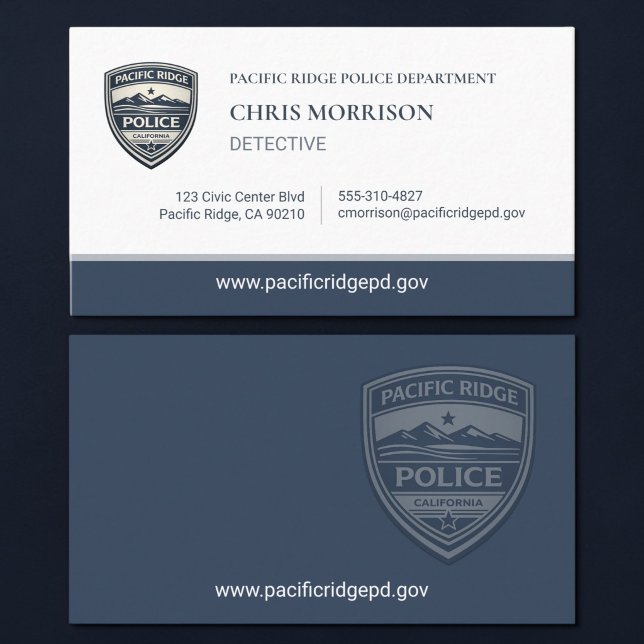 Police Detective Business Card (Creator Uploaded)