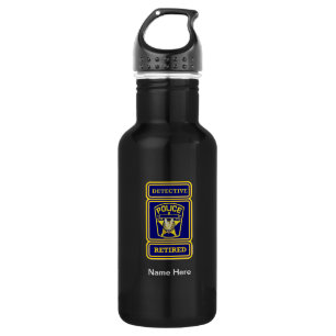Police Detective Retired Badge 532 Ml Water Bottle