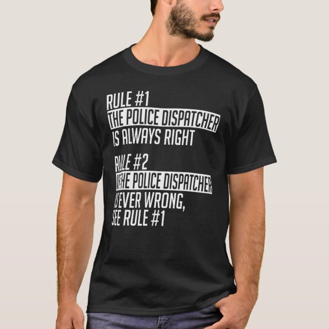 Police Dispatcher Apparel  Cute  Dispatchers Desig T-Shirt (Front)