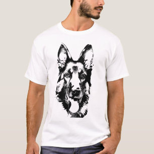 Police dog head,  German shepherd T-Shirt
