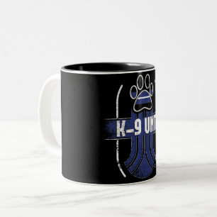 Police Dog K-9 Thin Blue Line Memorial Mug