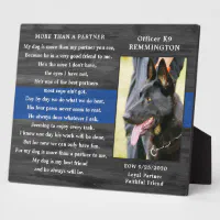 K9 hotsell memorial plaque