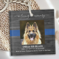 Police Dog Memorial K9 Officer In Loving Memory