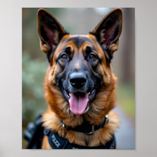 Police Dog Poster