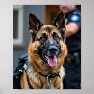 Police Dog  Poster