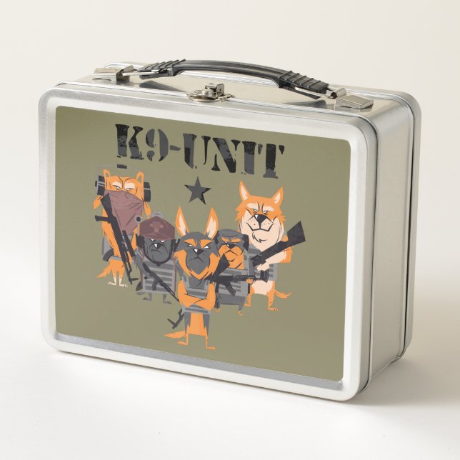 Police Dogs K9 Unit Metal Lunch Box (Front)
