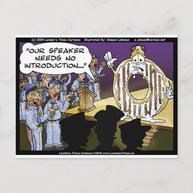 Police & Doughnuts Funny Cards Tees Mugs & Gifts (Front)