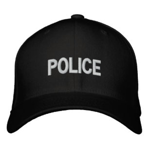 police embroidered hat