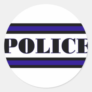 Police Family Classic Round Sticker
