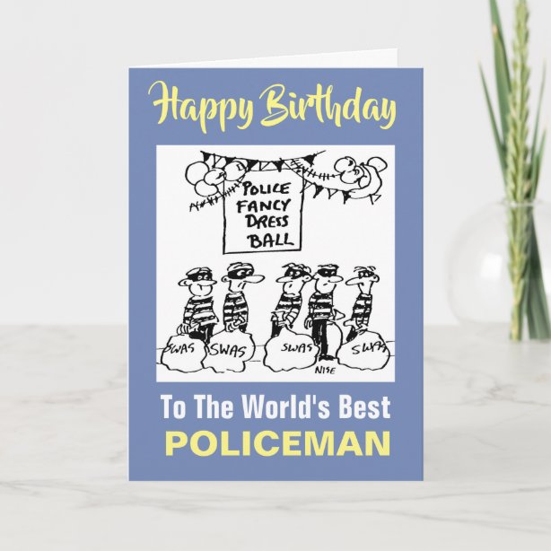Police Birthday Cards | Zazzle UK