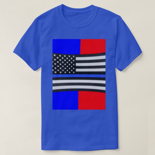 Police flag T-Shirt (Design Front)