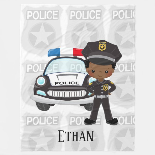 Police Fleece Blanket (Front)