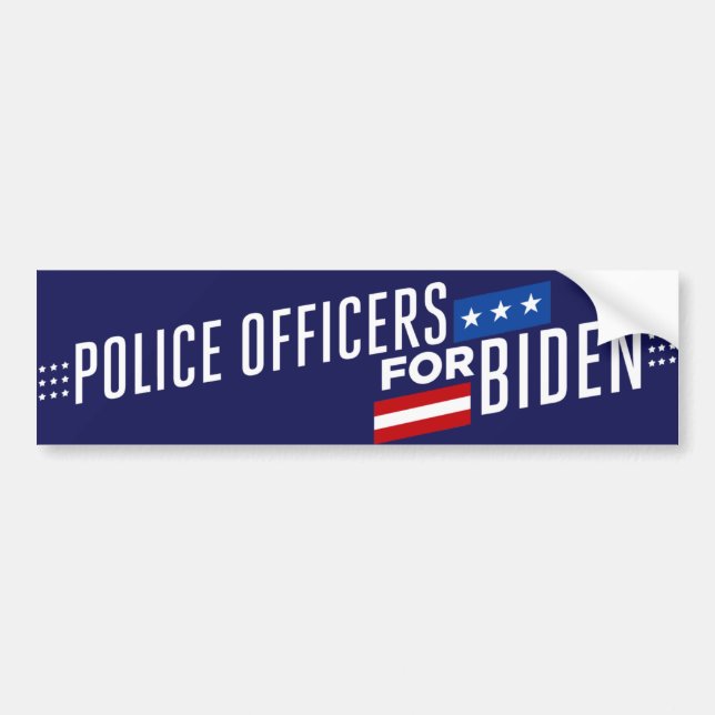 Police for Biden 2024 Bumper Sticker (Front)