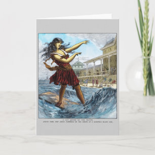 Police Gazette notecard Sandwich Island