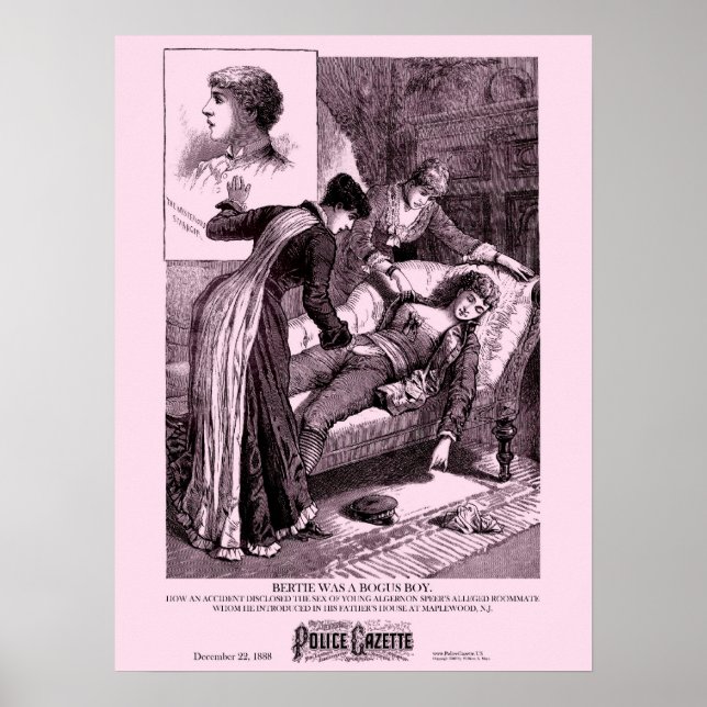 Police Gazette poster Bertie (Front)