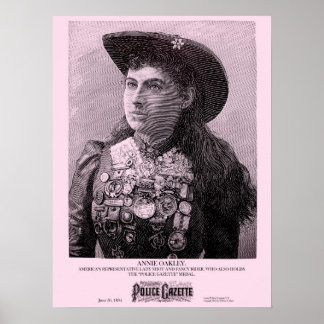 Police Gazette poster Oakley