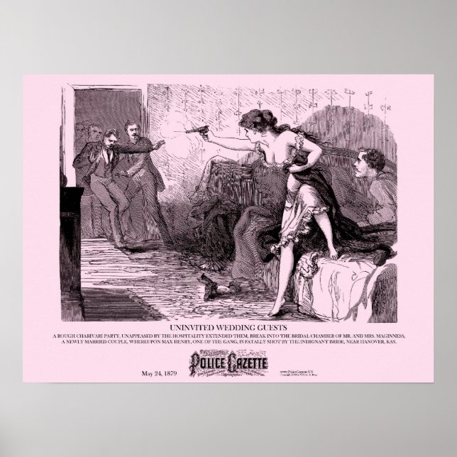 Police Gazette poster Wedding (Front)
