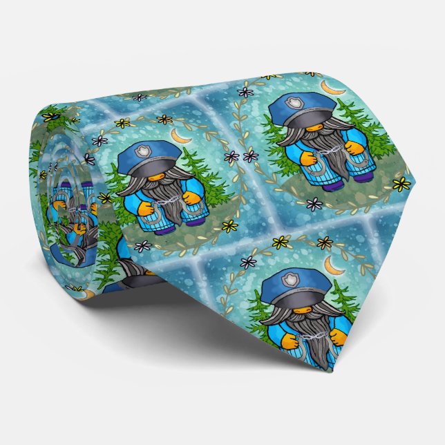 Police gnome  tie (Rolled)