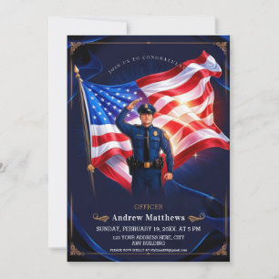 police graduation academy majestic  invitation