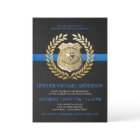 Police Graduation Invitations | Police Badge