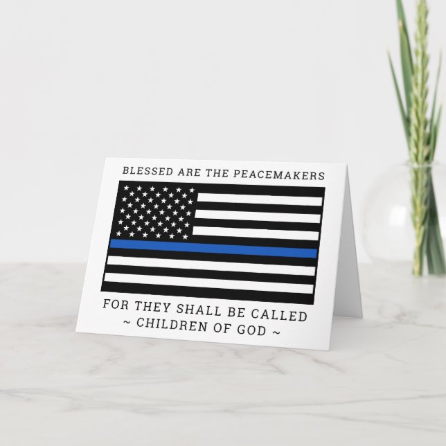 Police Graduation Law Enforcement Congratulations Card (Front)