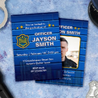 Police Graduation Party with Photo