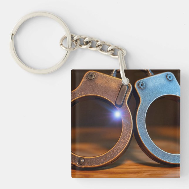 Police handcuffs key ring (Front)