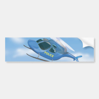 Police Helicopter Bumper Sticker