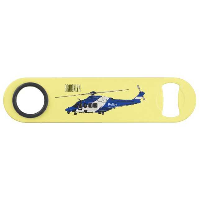 Police helicopter cartoon illustration  (Front (Horizontal))