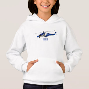 Police helicopter cartoon illustration 