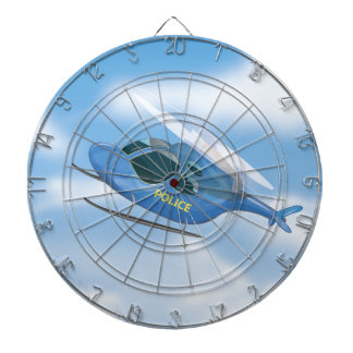 Police Helicopter Dartboard