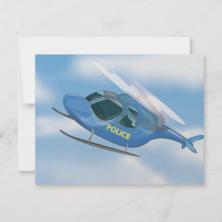 Police Helicopter Invitation