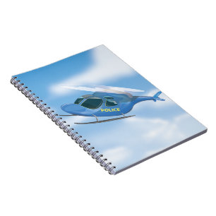 Police Helicopter Notebook