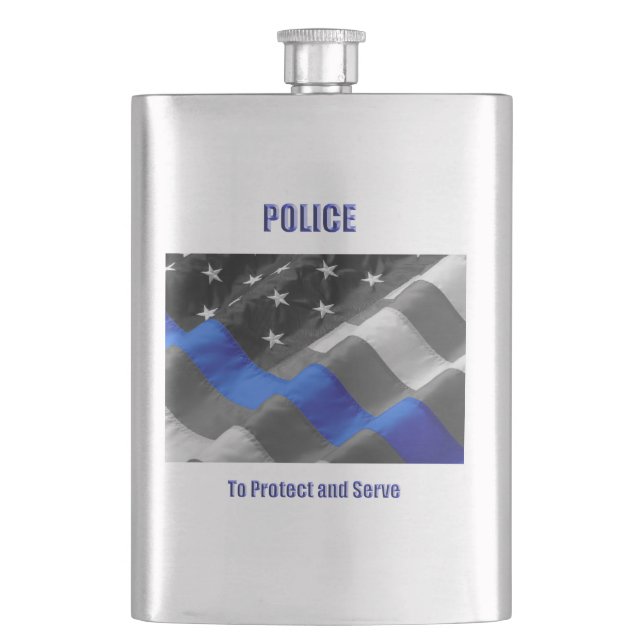 Police Hip Flask (Front)