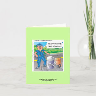 Police Humour Assault & Battery Notecards