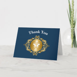 Police Icon Emblem Thank You Card