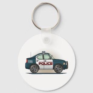 Police Interceptor Car Cop Car Keychain